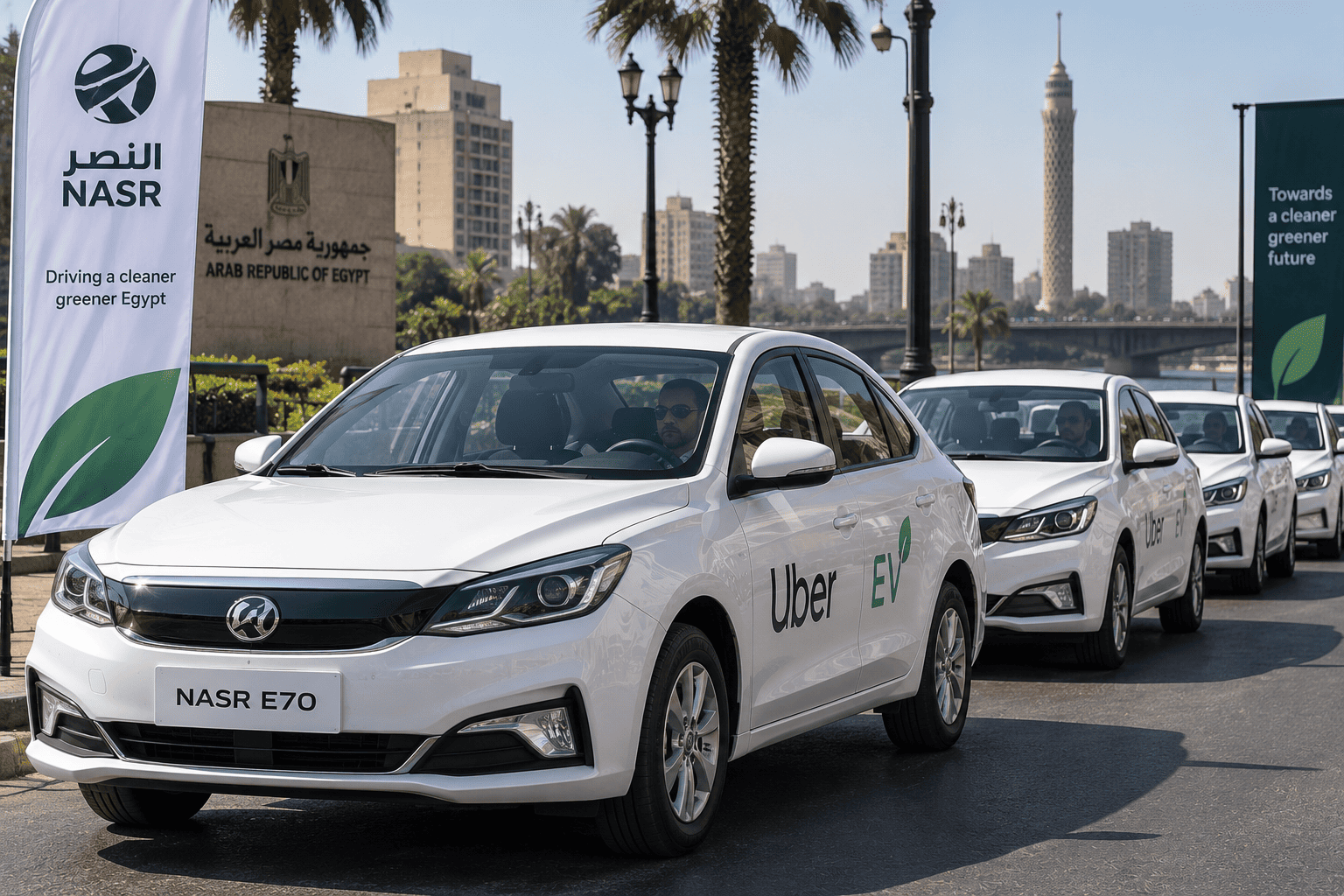 Égypte : Uber va tester les premières voitures électriques Nasr E70